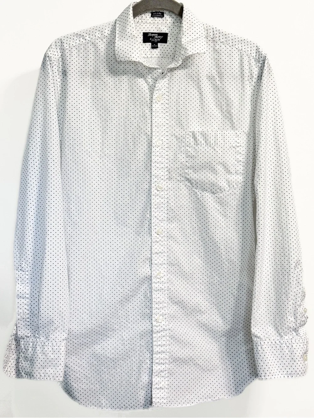 J.Crew Thompson Shirtings Polka Dot Shirt Men’s M 15-15.5 Cotton